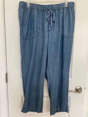 Workshop Republic Clothing Light Blue Chambray Pants
